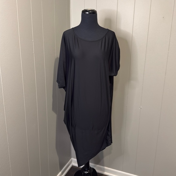 Athleta Women’s Small Asymmetrical Sunlover Hilo UPF Dress Black Outdoor - Picture 2 of 9